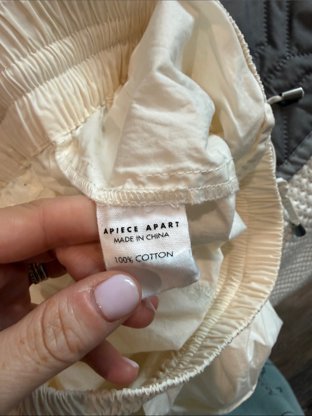APIECE APART TRAIL SHORT CREAM - Picture 6 of 6
